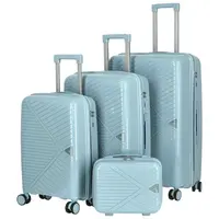 Cestovní plastový kufr Mervin velikost SADA, světle modrý