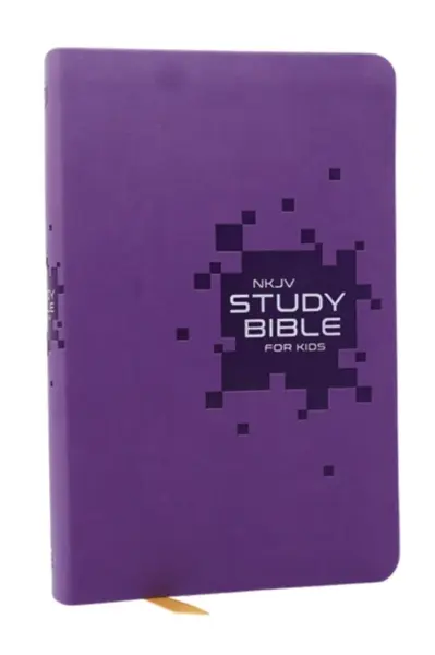 NKJV Study Bible for Kids, Purple Leathersoft: The Premier Study Bible for Kids - Thomas Nelson