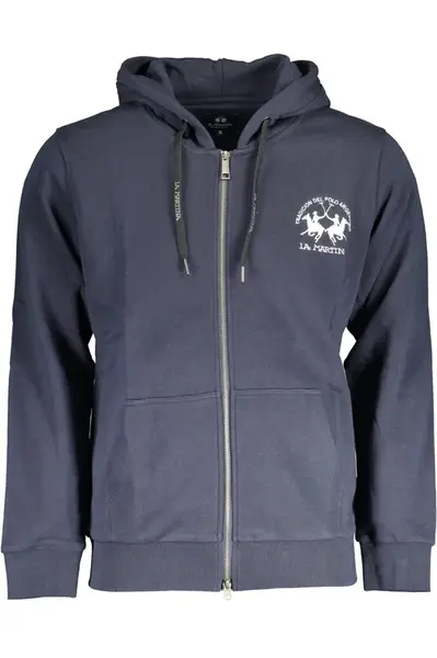Pánská modrá mikina na zip LA MARTINA