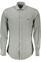 Pánská zelená košile s dlouhým rukávem