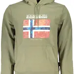 NAPAPIJRI GREEN MEN'S ZIPLESS SWEATSHIRT