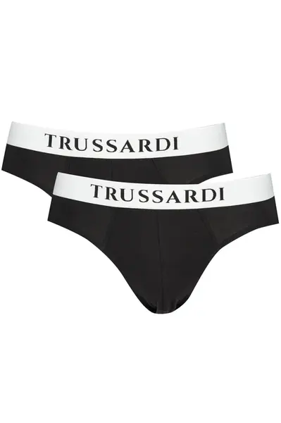 TRUSSARDI BLACK MEN'S SLIP