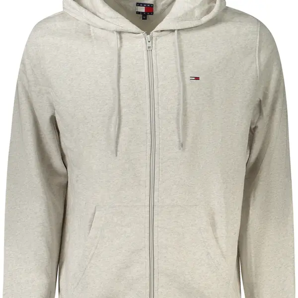 TOMMY HILFIGER MEN'S ZIP-UP SWEATSHIRT GREY
