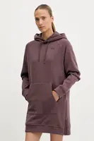 Bavlněné šaty The North Face vínová barva, mini, NF0A8E48BQ71