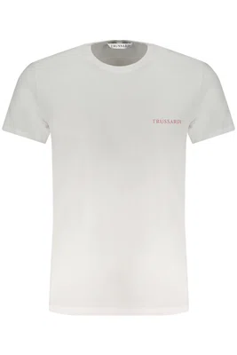 TRUSSARDI SHORT SLEEVED T-SHIRT MEN'S WHITE