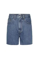 Tommy Jeans Mom Uh Short Normal Waist Normal Blue Women's Shorts Bh0034