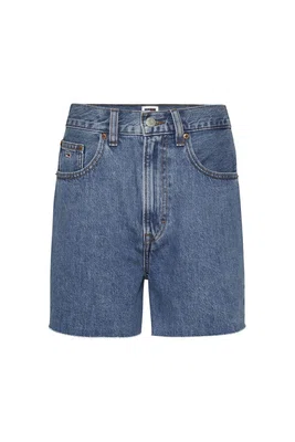 Tommy Jeans Mom Uh Short Normal Waist Normal Blue Women's Shorts Bh0034