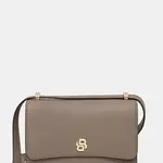 Kožená kabelka BOSS BOSS BEYOND Crossb. hnědá barva, 50554935