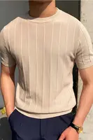 81037 Dewberry Mens Crew Neck Knit T-Shirt-VISION