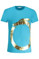 TRUSSARDI MEN'S SHORT SLEEVE T-SHIRT BLUE