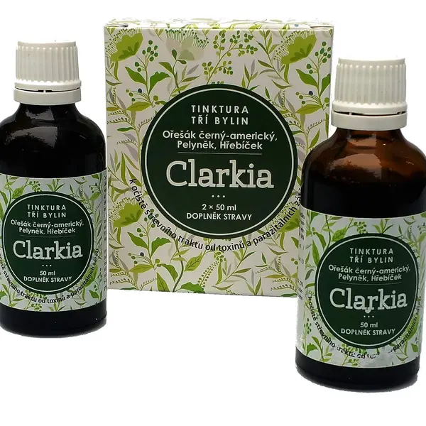 Dr. CLARK Clarkia - tinktura tří bylin 2 x 50 ml