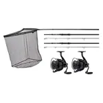 Jrc set prutů rova lt 2 rod kit 1+1 + 2 navijáky rova rv7000 + podběrák 40"