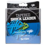 Giants fishing ujímaný šokový vlasec tapered shock leader 5x15 m - 0,26-0,57 mm