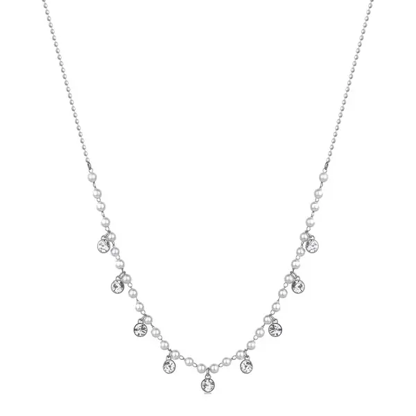 Brosway Okouzlující ocelový náhrdelník s perlami Chant BAH83