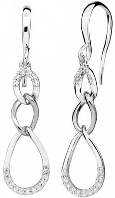 Silver Cat Elegantní náušnice se zirkony SC438