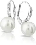 Cutie Jewellery Exkluzivní náušnice z bílého zlata s pravými perlami a zirkony Z6432-3122-50-10-X-2