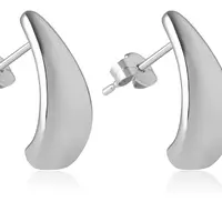 Brilio Módní náušnice z bílého zlata Tear drop 14/202.831/6 Esp White gold