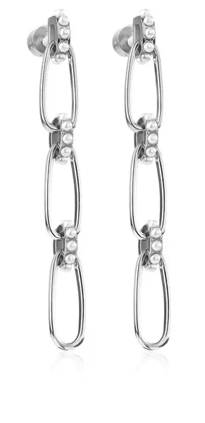 Liu Jo Stylové ocelové náušnice s perličkami Brilliant LJ1837