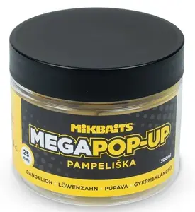 Mikbaits mega plovoucí fluo boilie pampeliška 300 ml 25 mm