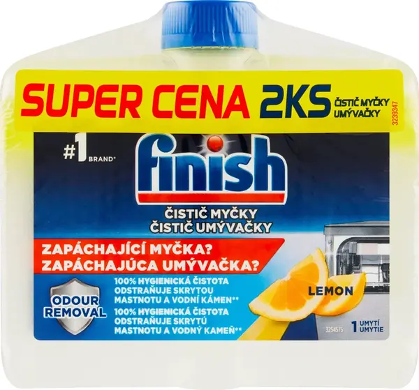 Finish čistič umývačky riadu DUO Lemon