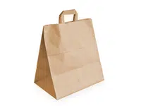 250 ks - Taška papírová 320x210x330 na menuboxy, plochá držadla