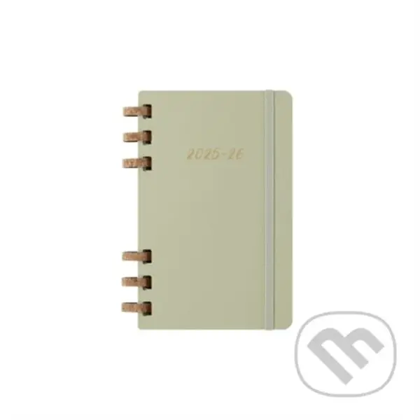 Moleskine – 12-mesačný týždenný študentský špirálový plánovací zápisník (diár) Academic 2025/2026 - svetlo zelený