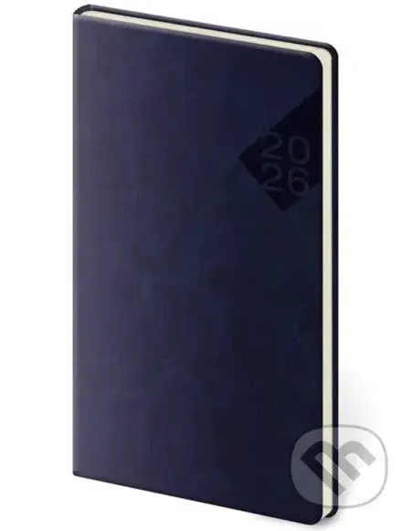Kapesní diář 2026 Nebrasca modrý
