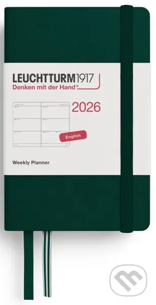 Weekly Planner 2026 Mini (A7) Forest Green