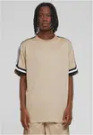 Men's Oversized Stripes Mesh T-Shirt - unionbeige