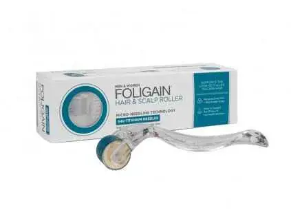 Foligain Hair&Scalp Roller na rast vlasov s titánovými ihlami 0,25 mm
