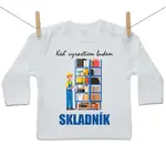Boodyy Tričko s dlhým rukávom Keď vyrastiem budem skladník 104 (3-4 roky)