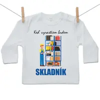 Boodyy Tričko s dlhým rukávom Keď vyrastiem budem skladník 104 (3-4 roky)