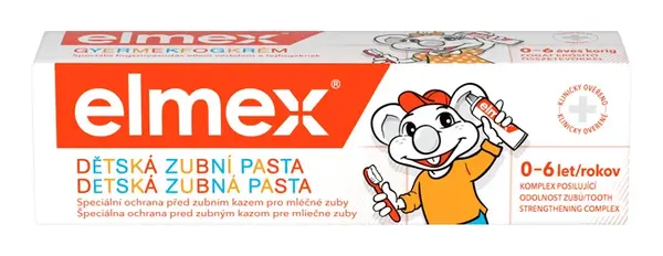 ELMEX ZUBNÁ PASTA DETSKÁ S AMINOFLUORIDMI DO 6 R.