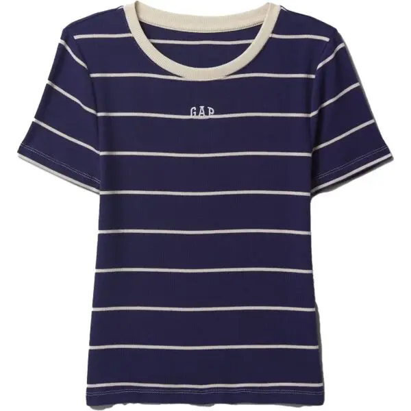 GAP MOD RIB ABBRV Dámské tričko, tmavě modrá, velikost