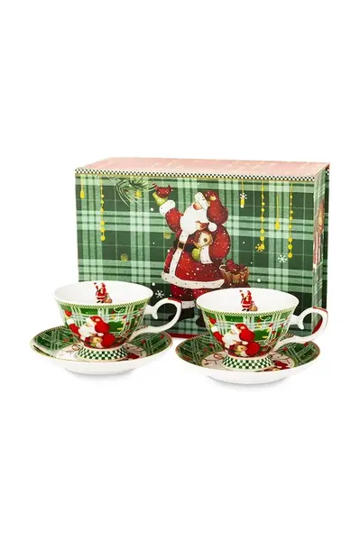 Sada šálků a podšálků pro 2 osoby home & lifestyle 4-pack