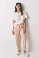 Bavlněné pyžamové kalhoty women'secret dámské, oranžová barva, bavlněné, 3702250