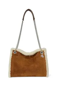 Semišová kabelka Lauren Ralph Lauren