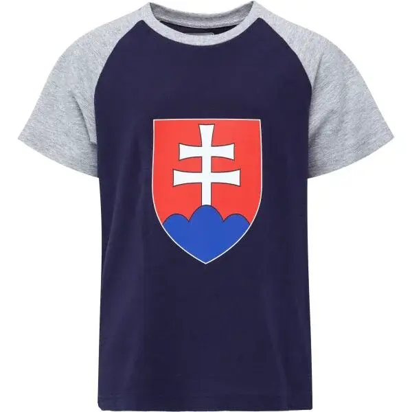 Kappa LOGO CAFY JR Dětské triko, tmavě modrá, velikost 10Y