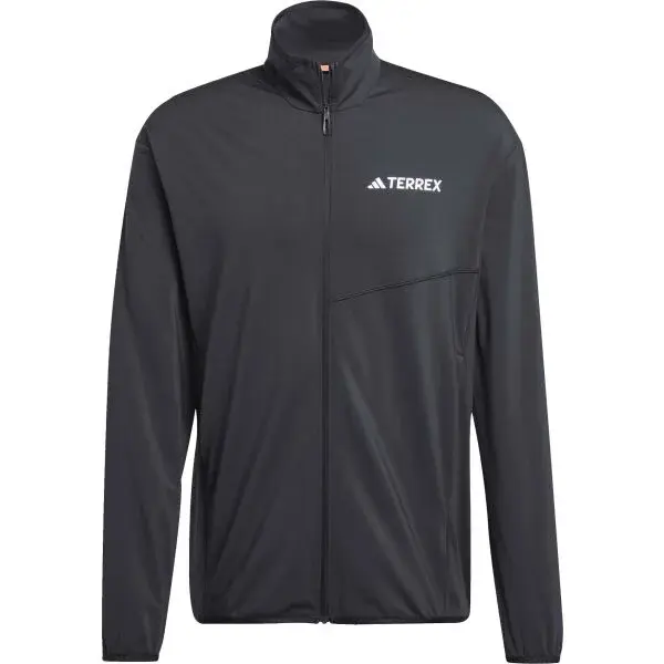adidas MULTI TERREX CLIMAWARM FZ FL Pánská outdoorová bunda, černá, velikost XXL