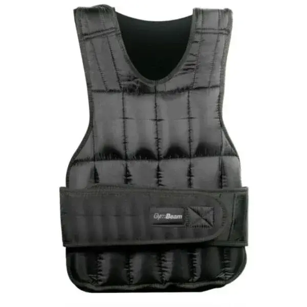 GymBeam WEIGHT VEST 10 KG Zátěžová vesta, černá, velikost