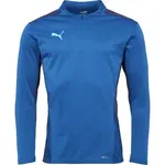 Puma TEAMCUP 1/4 ZIP TOP Pánská tréninková mikina, modrá, velikost