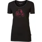 PROGRESS SASA CITYBIKE Dámské bambusové triko, černá, velikost