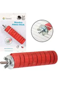 Hračka hlodavec okusovátko M červené 10cm Tommi