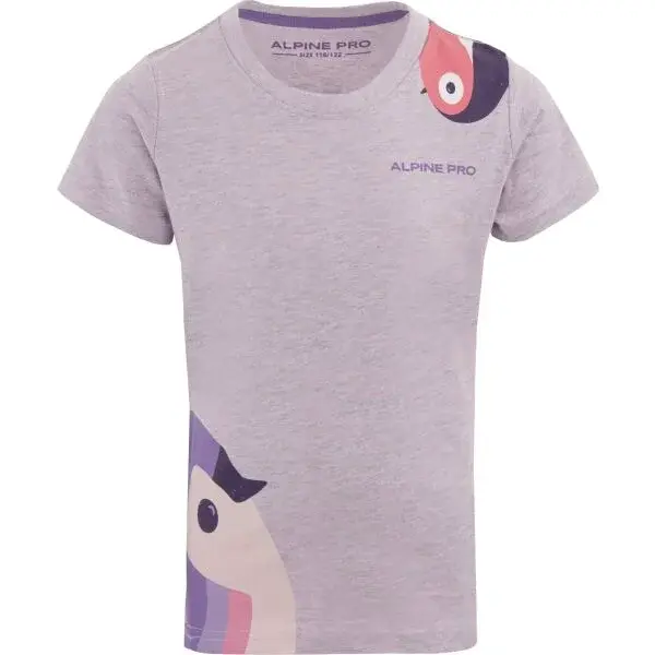 ALPINE PRO SERBO Dívčí triko, fialová, velikost 152-158