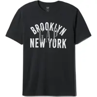 GAP V-CITY X CORP LOGO Pánské tričko, černá, velikost