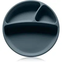 Minikoioi Puzzle Plate Deep Blue dělený talíř s přísavkou 1 ks