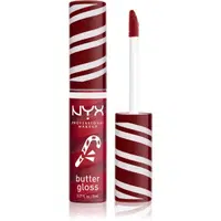NYX Professional Makeup Holiday Butter Gloss lesk na rty odstín 01 Peppermint Swirl 8 ml