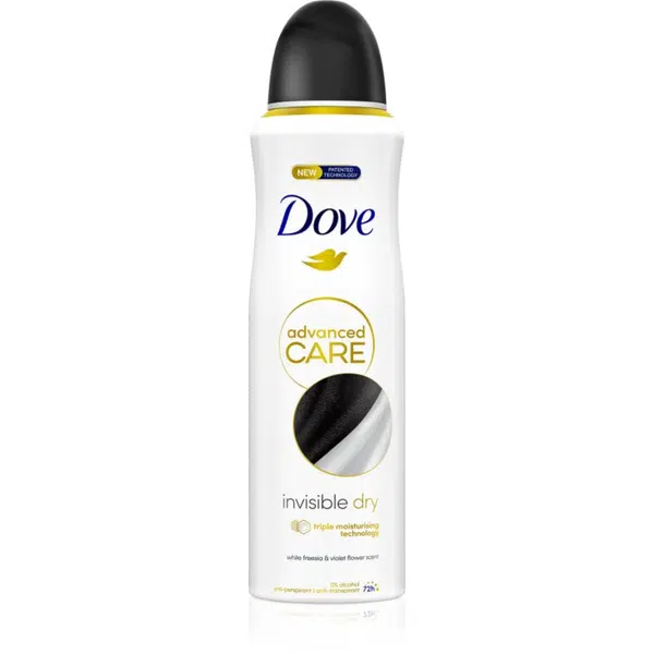 Dove Advanced Care Invisible Dry antiperspirant ve spreji 72h White Freesia & Violet Flower 200 ml