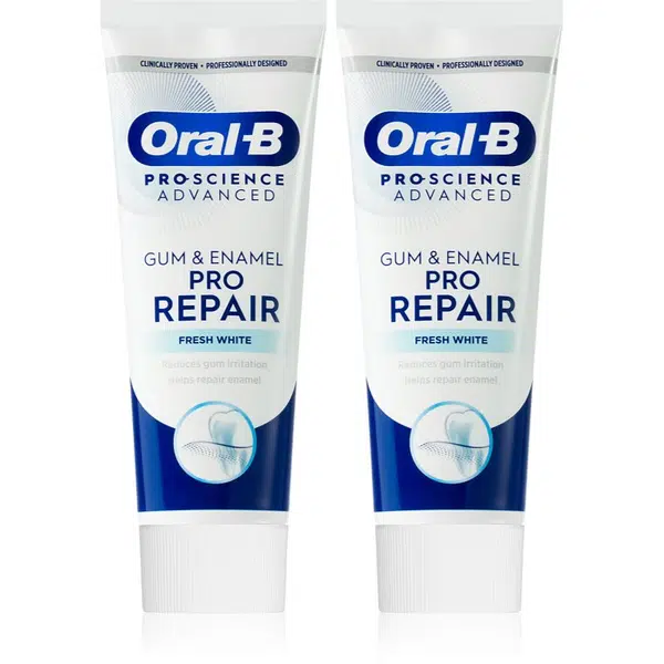 Oral B Gum & Enamel Repair Gentle Whitening jemná bělicí zubní pasta 2x75 ml
