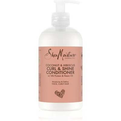 Shea Moisture Coconut & Hibiscus Curl & Shine kondicionér pro vlnité a kudrnaté vlasy 384 ml